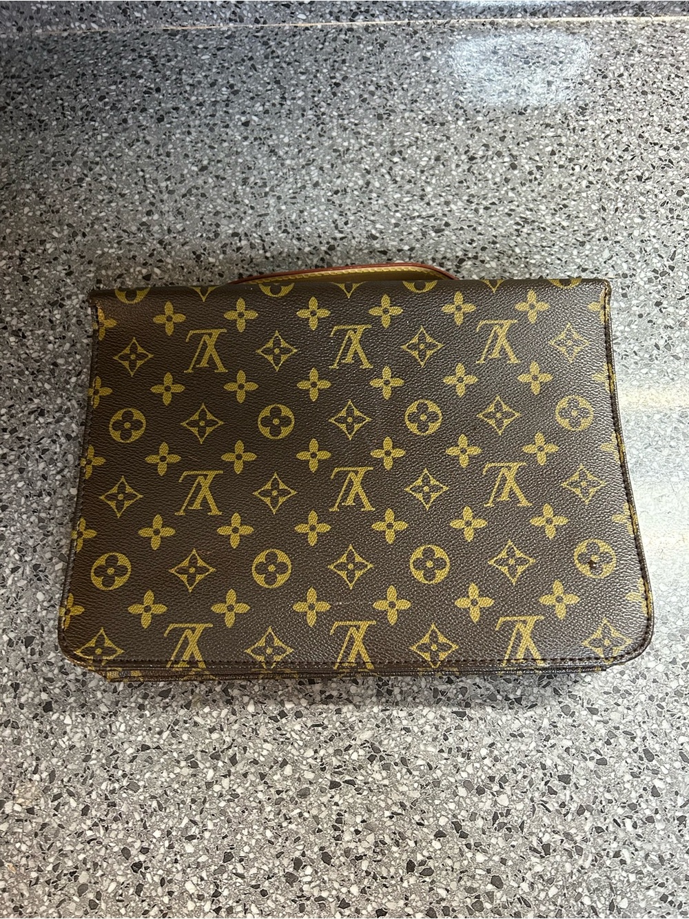 Louis Vuitton Monogram Canvas Satchel in Brown and Gold - Picture 13 of 15